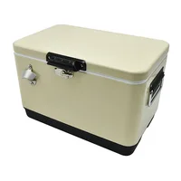 30L Retro Style Metal Bucket Incubator Portable Outdoor Camping Fishing Picnic Fresh Food Drink Insulated Cooler Ice Box 1