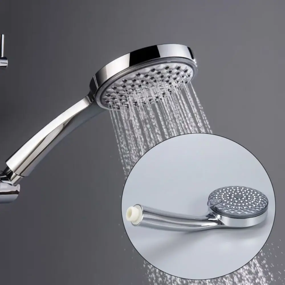 

3 Modes Adjustable Shower Head Useful Handheld Round Shower Sprinkler High Pressure Shower Sprayer Bathroom Accessories