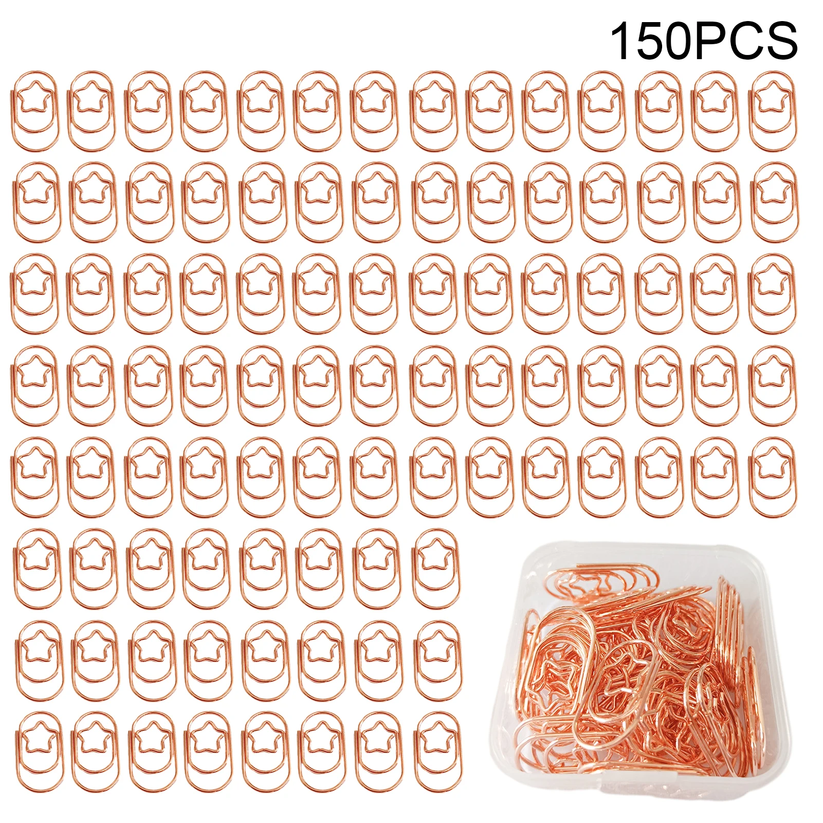 

150pcs Picture Document Organizing Bill 20 12mm For Sorting Note Mini Metal Paper Clip Steel Wire Bookmark Star Home Office