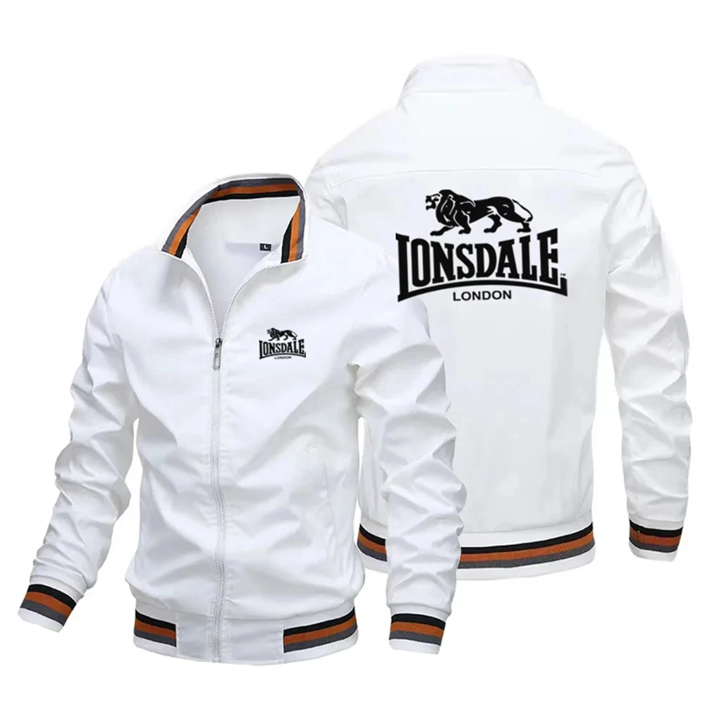 Jaqueta Langsdale masculina, jaqueta de piloto profissional, elegante, Primavera, Novo, 2024