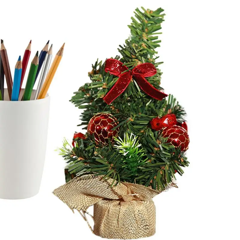 

Маленькая настольная Рождественская елка, рождественские украшения «сделай сам», создание рождественского настроения с круглой основой для семейного ужина, Рождества