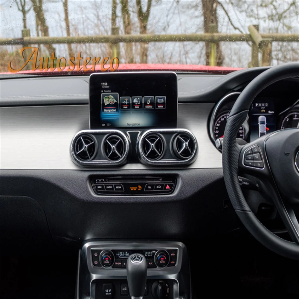 Фото Автомобильная стерео-система на Android 13, 12,3 для Mercedes Benz X Class X200, X220D, X250D, X350D, Автомобильная GPS-навигация, мультимедийный плеер, аудио головное устройство №2
