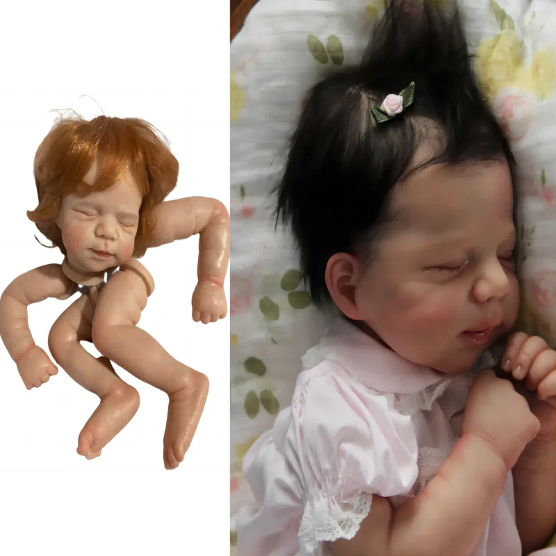 FBBD Artist Work 19inch Painted Kit Reborn Baby Doll Pascale By Artist Hand-Painted Unassembled Kit Dolls For Girl XMAS Gift grayson perry portrait of the artist as a young girl