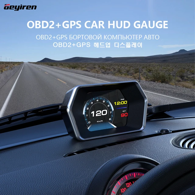 Affichage tête haute GPS/OBD2 pour voiture M3, affichage Digital