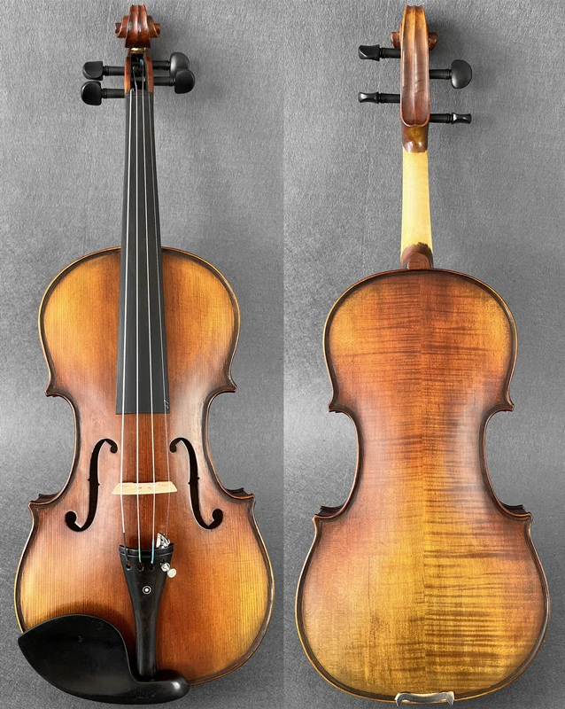 Promotion! Actual Photo Old Antique Varnish Cкрипка 4/4 كمان Ammoon