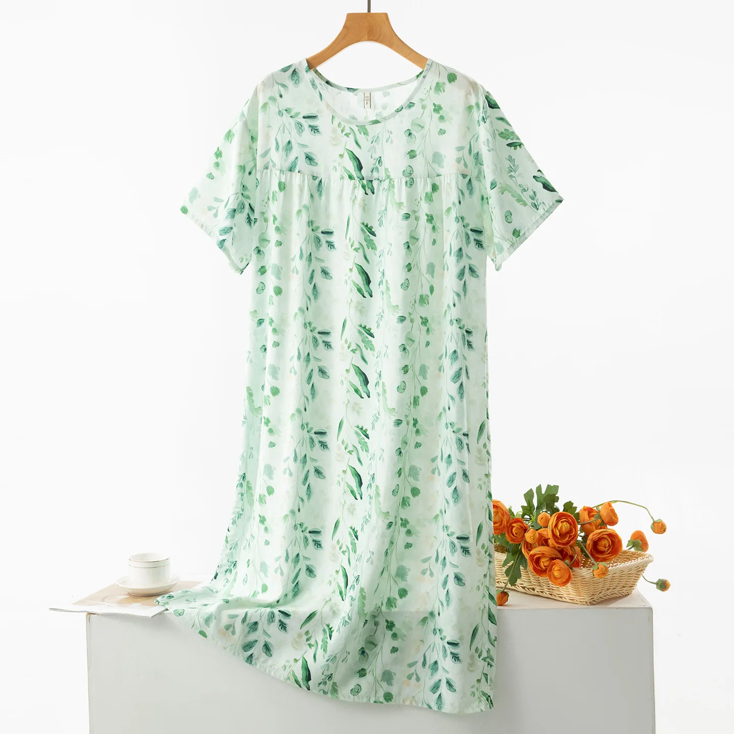 Newest Summer Nightgown Ladies Sleepwear Girls Gift Short Sleeve Round Neck Nightdress Women Homedress Sleep Shirts Loungewear - 6