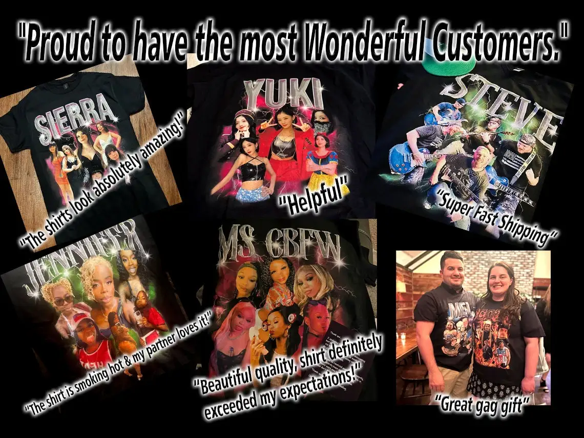 Customized Vintage 90s-Inspired Rap T-Shirt - Personalized Design Available