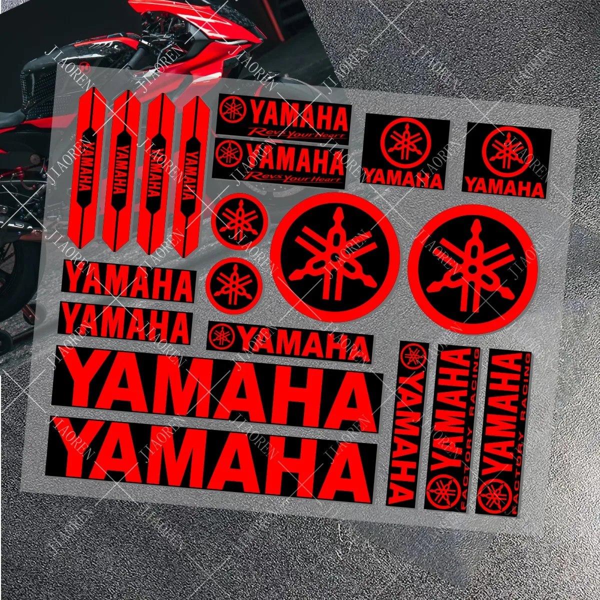Motorcycle Stickers Vinyl YAMAHA logo decal Bike Helmet car MT 07 09 R1 R3 R6 NMAX TMAX XMAX TENERE 700 JOG