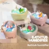 Cute bathtub humidifier seven-color ambient light atomized portable humidifier car hydrator desktop spray humidifier Diffusers 2