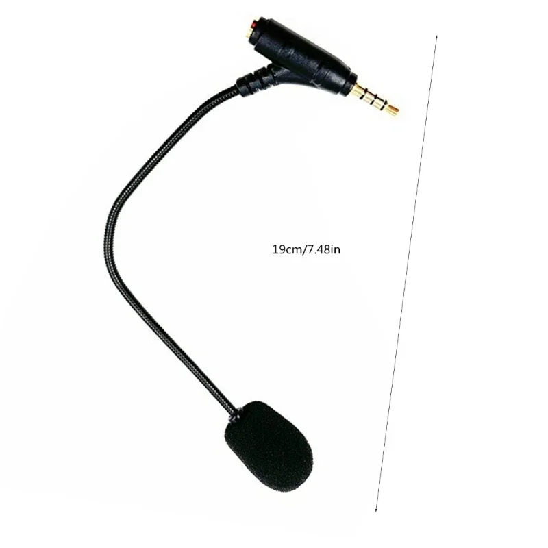 헤드 장착형 헤드폰 게임용 헤드셋용 교체용 마이크 3.5mm 분리형 게임 마이크 붐