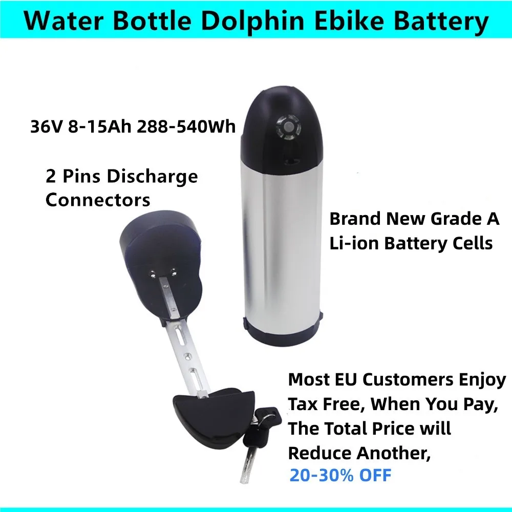 36volt Sondors Ebike battery Replace Upgrade 36V 8.8ah 10ah 10.4ah 11.6ah 13ah 14ah 15Ah 350w 500w Motor Water Bottle Battery