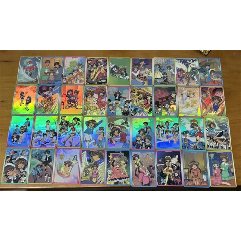 

36pcs/set Card Captor Sakura popular anime game peripheral DIY rare collection character KINOMOTO SAKURA flash card boy toy gift