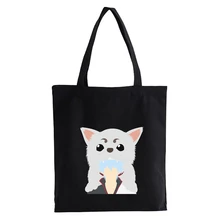 

Anime Gintama for Men Women Shopper bag 3d Print Harajuku Shoulder bag Fashion Casual eco High capacity Handbags canvas bag