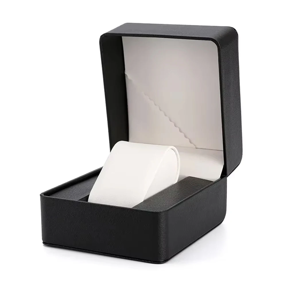 Watch Storage Box Watch Storage Bag Watch Storage Pouch Leather Storage Box Black Single Watch Gift BoxPU Leather Wristwatch Display Case Organizer for Men and Women PU Leather Watch Organizer