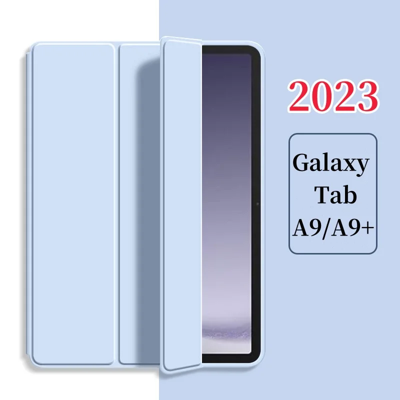 Tampa Esperta da Tabuleta do Couro do Plutônio Estojo do Suporte Samsung Galaxy Tab a9 Mais 11 a9 Mais £ X216 8.7 2023