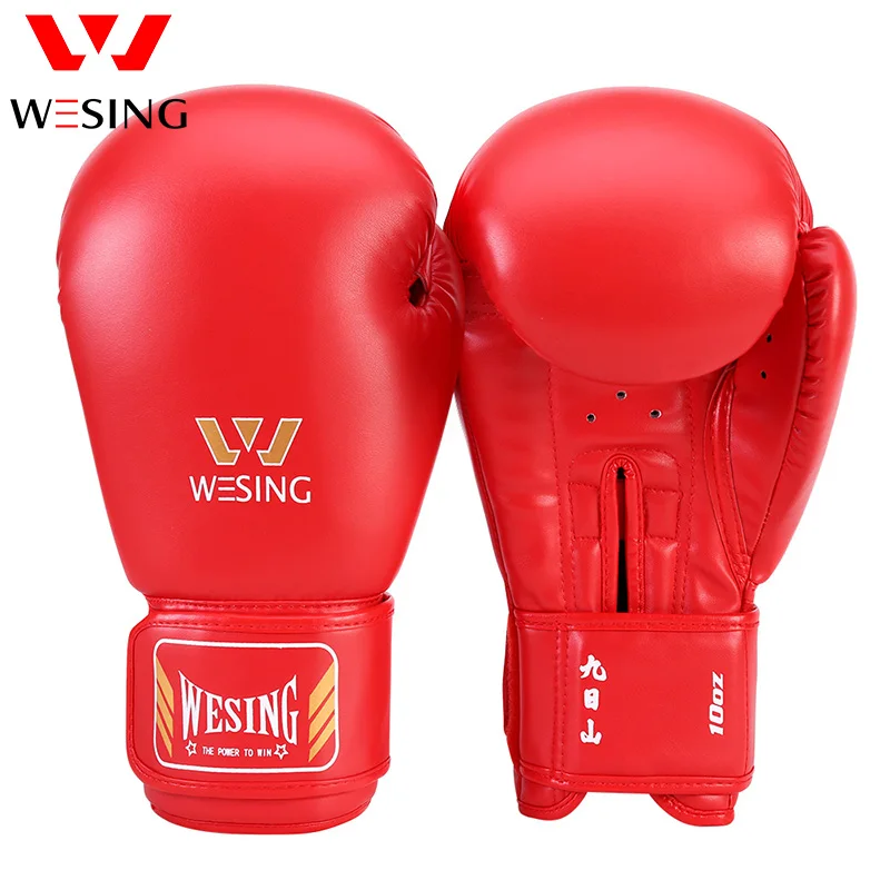 Wesing Professional Boxing Gloves Sanda Training Competition Adult Punching Mitts Luva Muay Thai Guantes De Boxeo boxing gloves