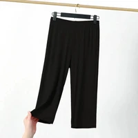 plus size XL to 8XL summer Modal leggings calf Length High waist  Stretch Casual Slimming - Image 3