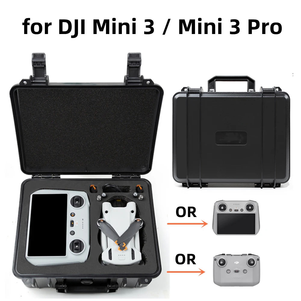 Storage Case for DJI Mini 3 PRO/Mini 3 Portable Suitcase Hard Shell Waterproof Explosion-proof Carrying Box Accessory