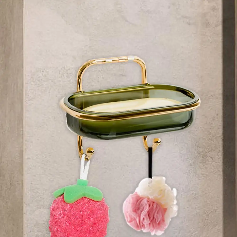 Description Picture 5 of itemAdhesive Wall Mount Soap Holder Drilling-free Soap Dish With Efficient Drainage Soap Saver For Home Bathroom shower Soap Tray