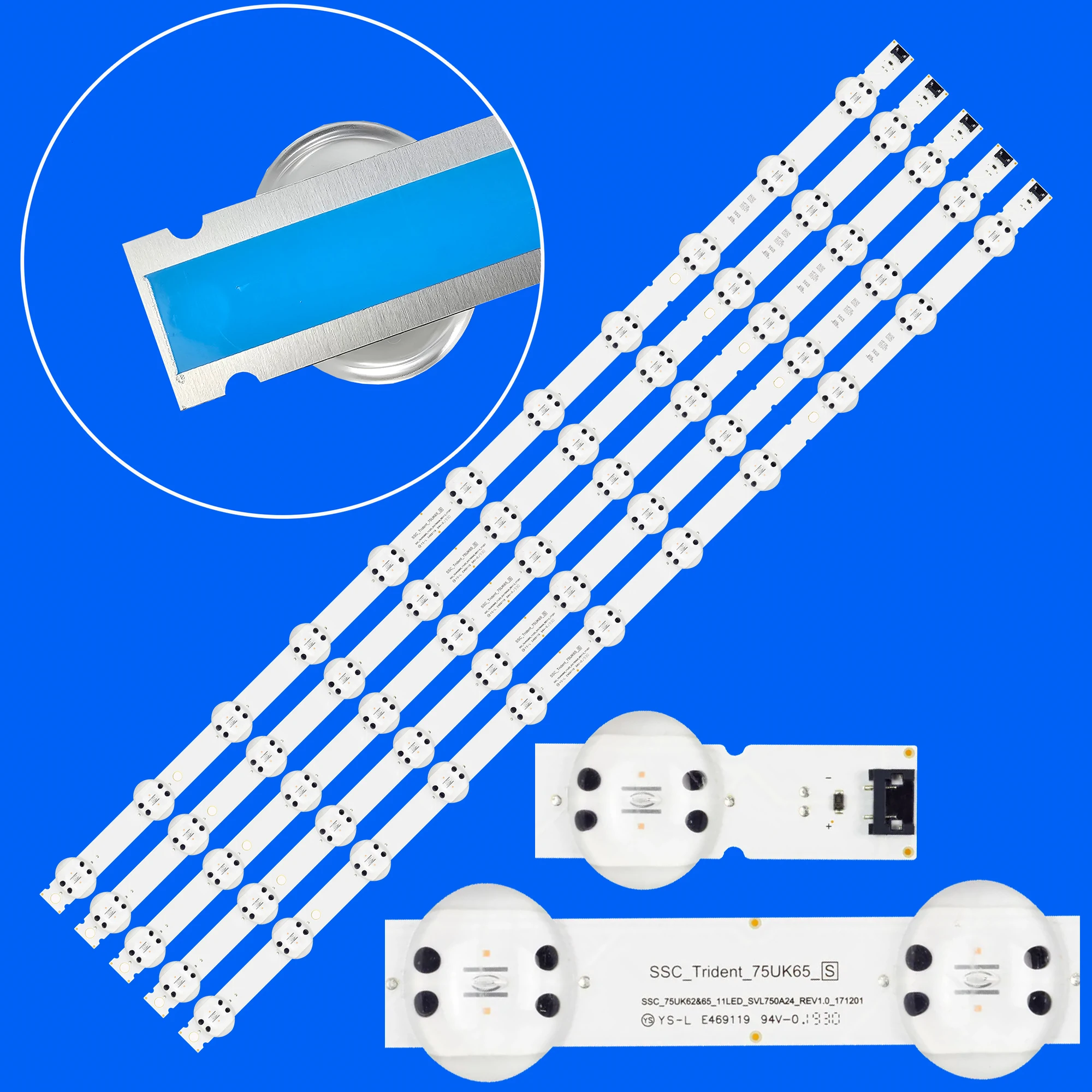 

LED Backlight Strips For 75UM7580PVA 75UM7000PLA 75UM7600PLB 75UM7570PUD 75UM6970PUB 75UM7570AUE 75UM7570 75UK65 75UK62