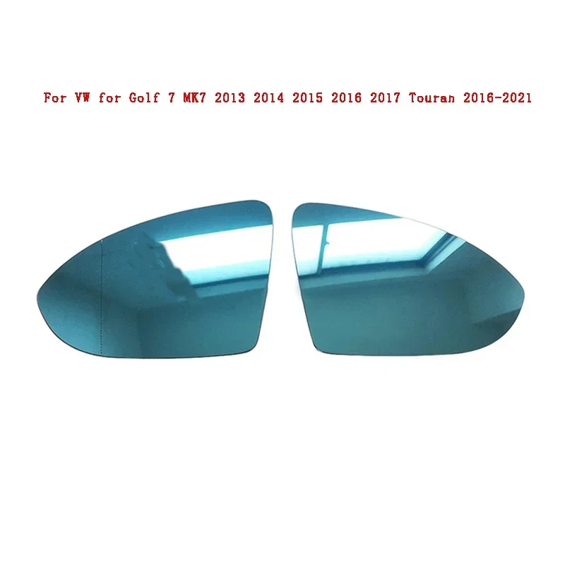 

Left Right Heated Rear Mirror Blue Glass for VW for Golf 7 MK7 2013 2014 2015 2016 2017 Touran 2016-2021 5G0857521 5G0857522