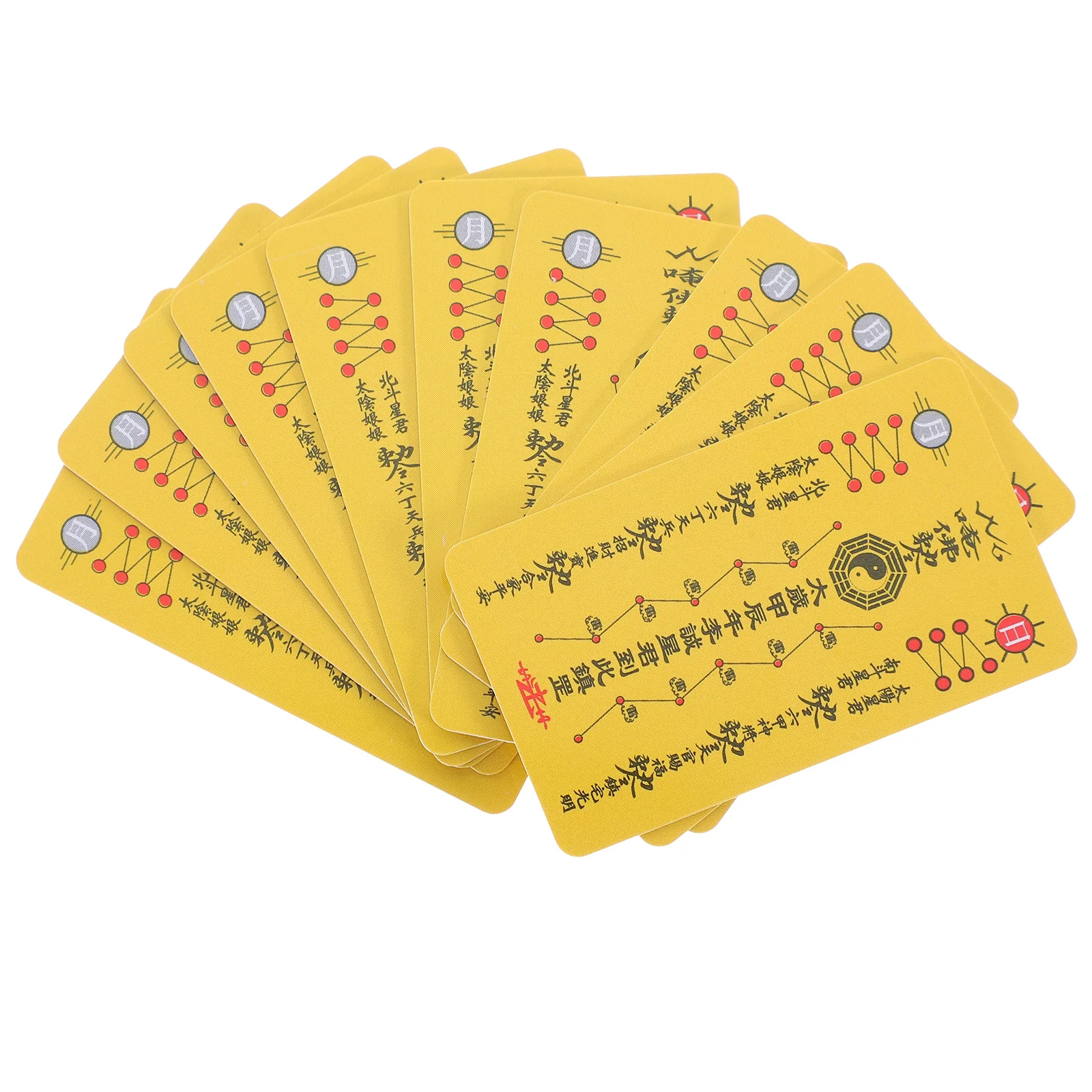 

10 Pcs Tai Sui Card Amulet Chinese Fengshui Cards Decor General Auspicious Success and Protection Style