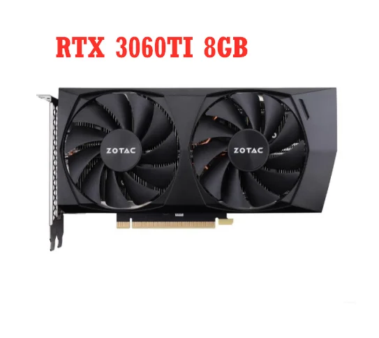 

Бывшая в употреблении видеокарта ZOTAC GeForce RTX 3060 Ti 8 Гб GDDR6 256bit GPU графическая карта RTX 3060 Ti 8 Гб