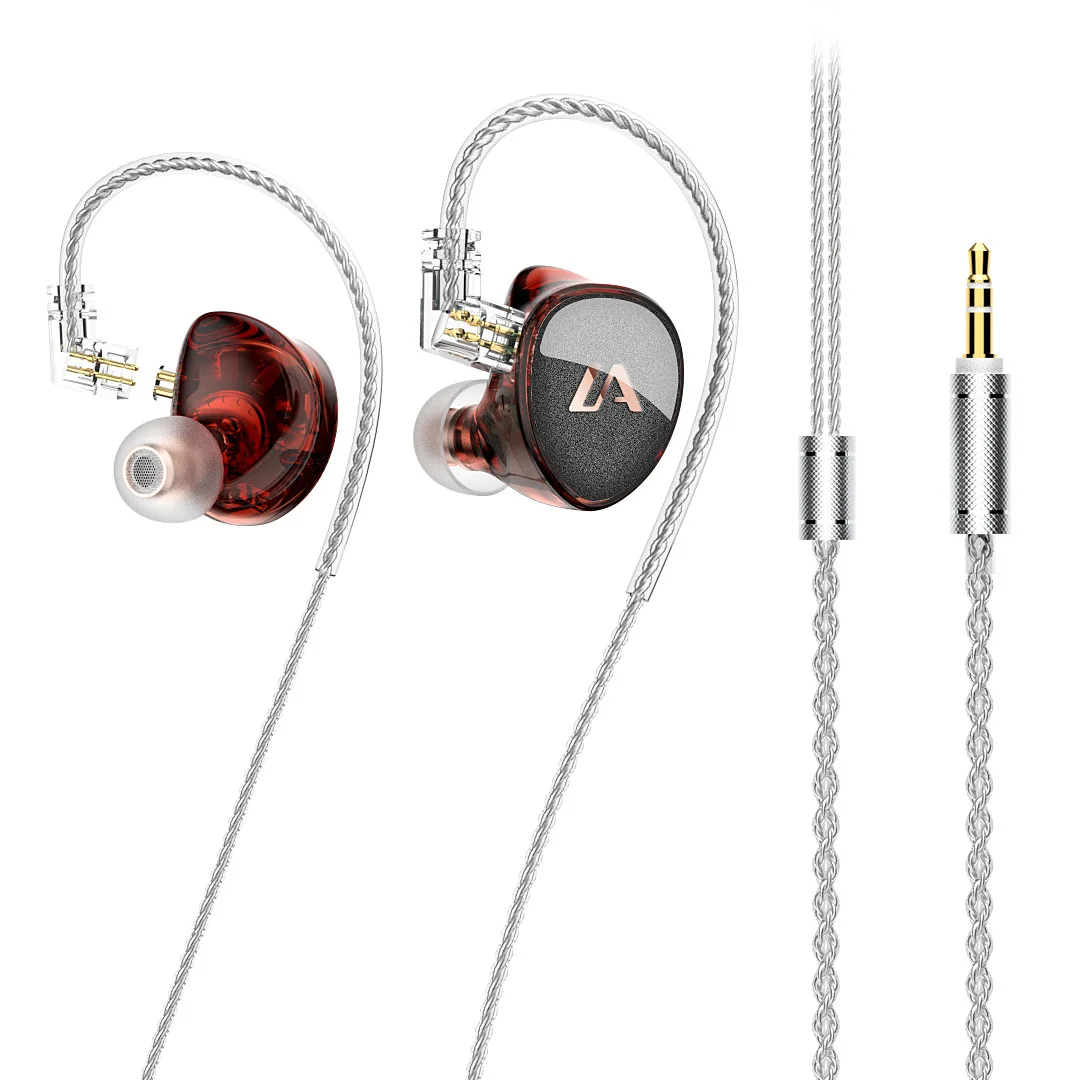 

Lafitear LF2 1DD+1BA In Ear Earphone Balanced Armature Hybrid Drive High Resolution Monitor Headphone HiFi Sport Music Headset