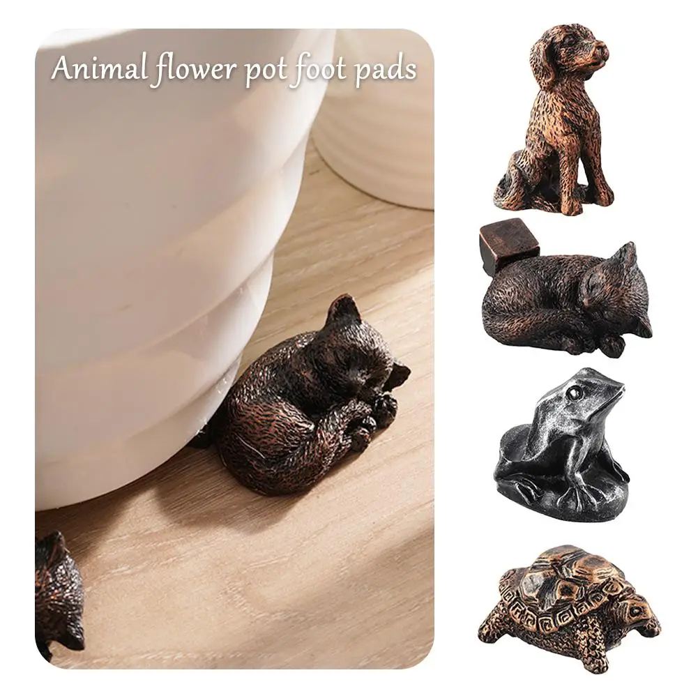 3PCS Animal Plant Pot Foot Flower Pot Support Resin Craft Decoration Outdoor Statue Garden Planter Feet Planter Support