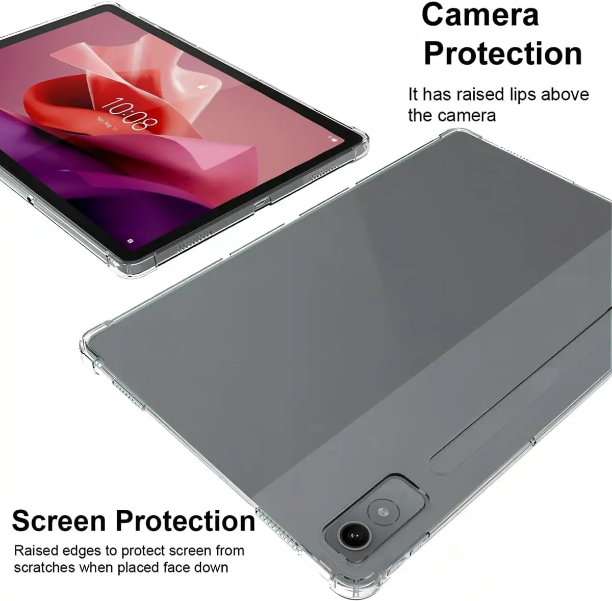 Clear Protective Case - Transparent TPU Shockproof Shell