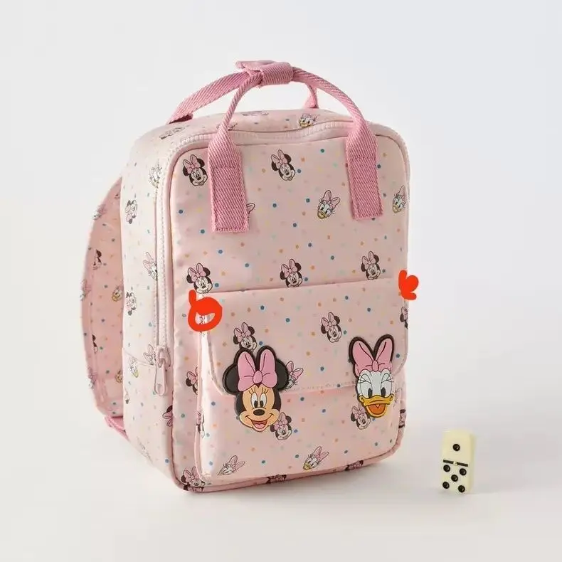 Disney cartoon  Minnie Mouse New Kids Backpack Mini Schoolbag Girls and Boys Cute Shoulder Bag 2