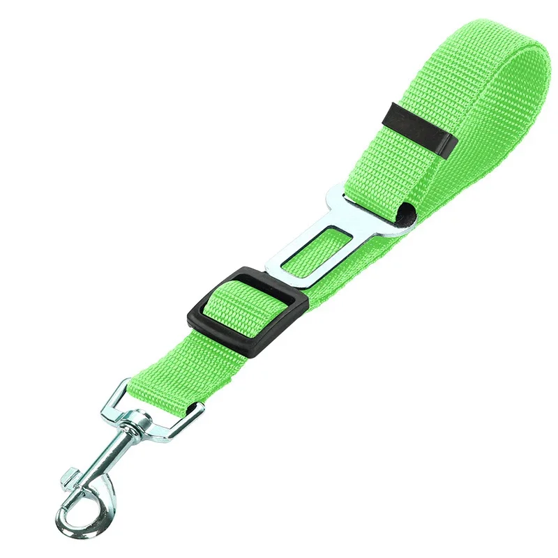 Car Seat Belt Accessory Adjustable Pet Dog Cat Car Safety Seat Belt Nylon Lead Leash Harness for Pet Puppy Kitten Vehicle Security Leash 45-72cm