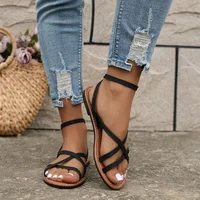 Sandales décontractées pour femmes 2026 – Nouvelles chaussures romaines polyvalentes et tendance pour l'été – Confortables à semelle plate – Chaussures de plage pour femmes 5