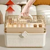 3 Layers Makeup Storage Organizer Large Capacity Skincare Organiser Storage Box For Lipstick Eyeshadow Cosmetic Organizer 2