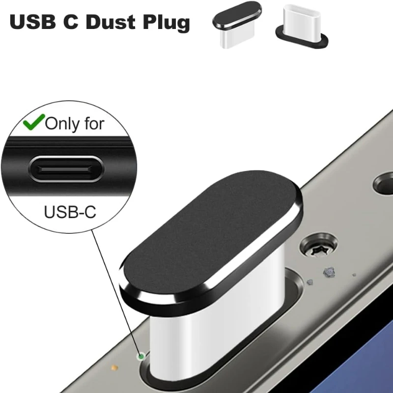 Universal Phone USB-C Anti-Dust Cover Set - 9-Piece Charging Port & Speaker Protector Kit