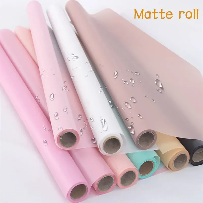 New Color Fog Flowers Wrapping Paper Thick Waterproof Papers Bouquet Gift Packaging Materials Pearl Papers 60cm*11yards Roll flower wrapping paper,gift wrapping paper,floral wrapping paper
