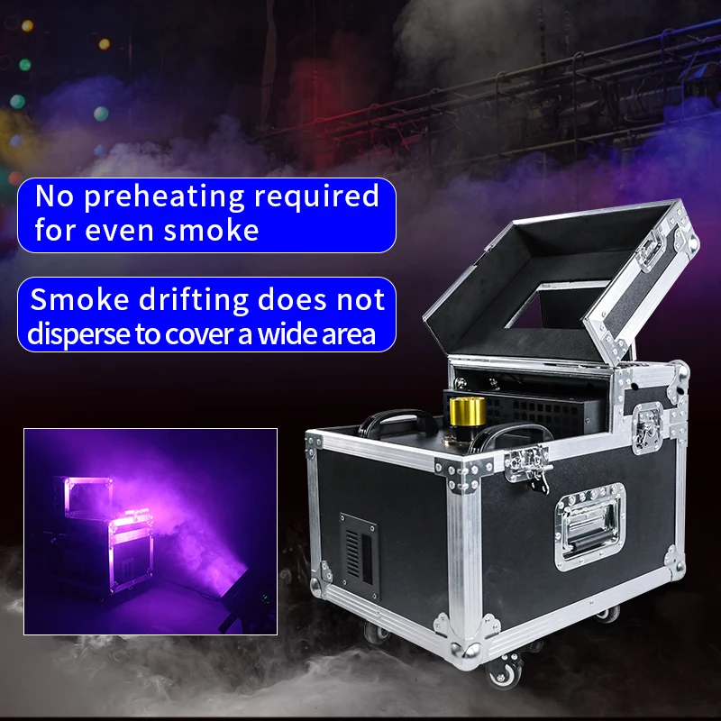600W Double Fog Machine Props Special Effects Mist Spraying Somke Machine With Dmx Control For Dj Disco Home Party Nightclub