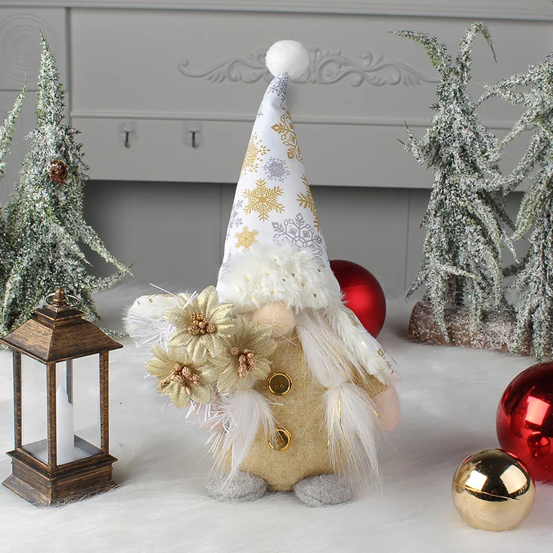 Standing Dwarf Santa Doll Table Decorations