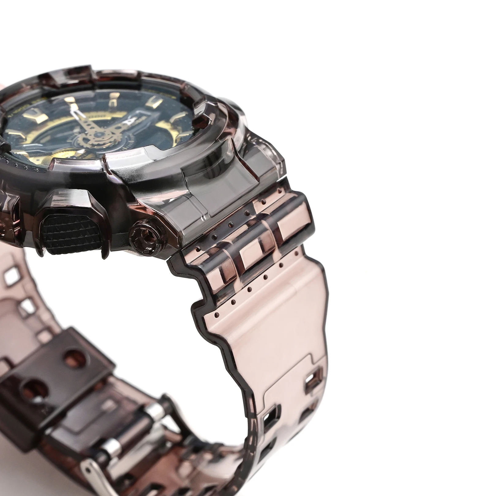 Durable TPU Resin Sport Watch Strap Case with Bezel Band Bracelet