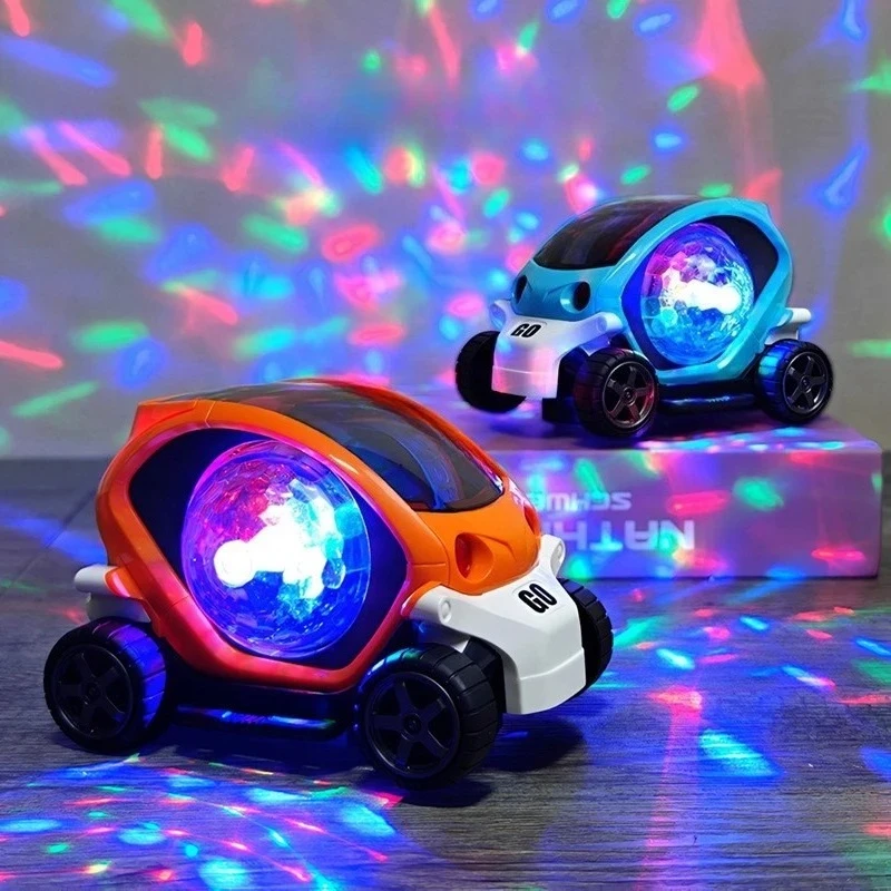 Macchinina giocattolo per neonati, giocattolo sensoriale per gattonare, macchinina elettronica per il tempo a pancia in giù, regalo per bambini di 1-2 anni, regalo di compleanno per bambini._voghion.com