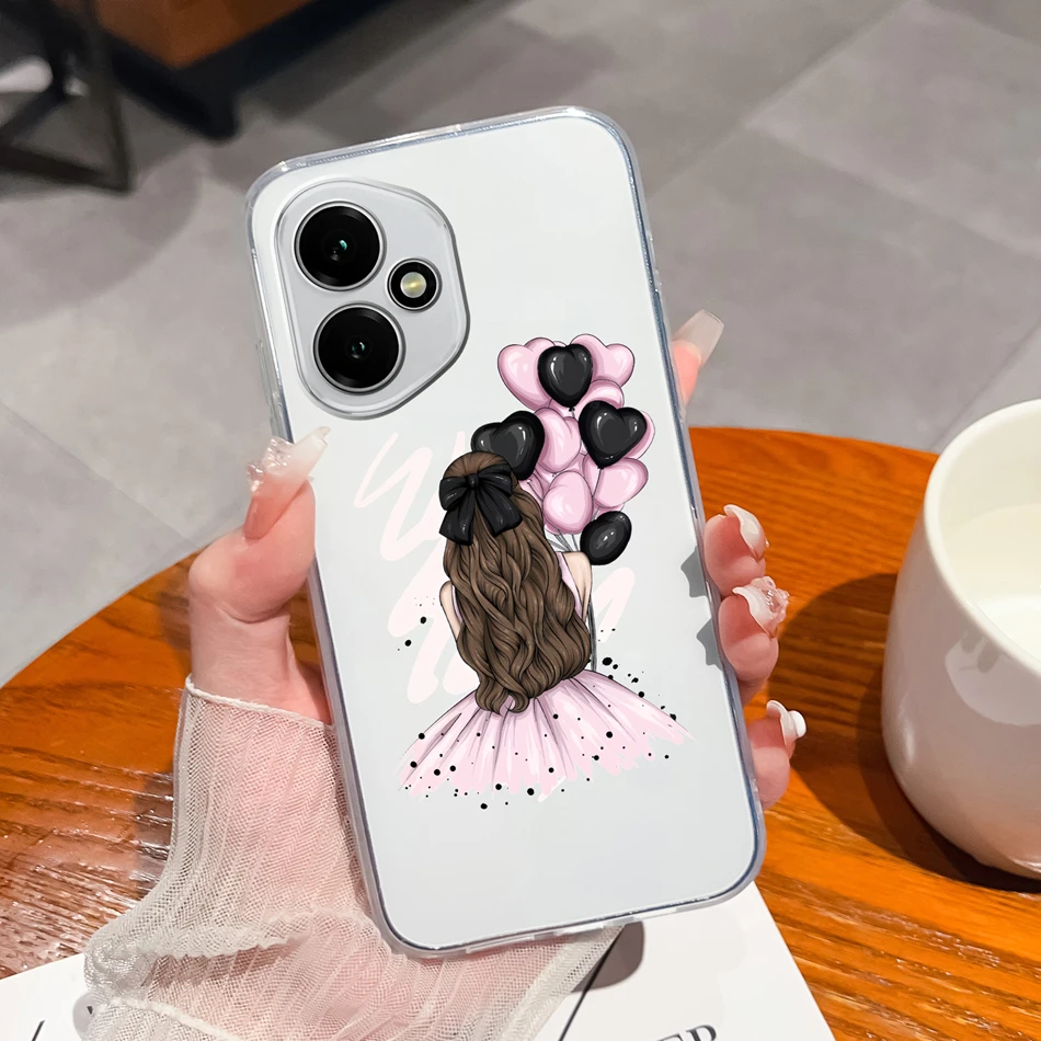 Gradient Color Transparent Back Cover - Soft, Slim Silicone Anti-Drop Phone Case