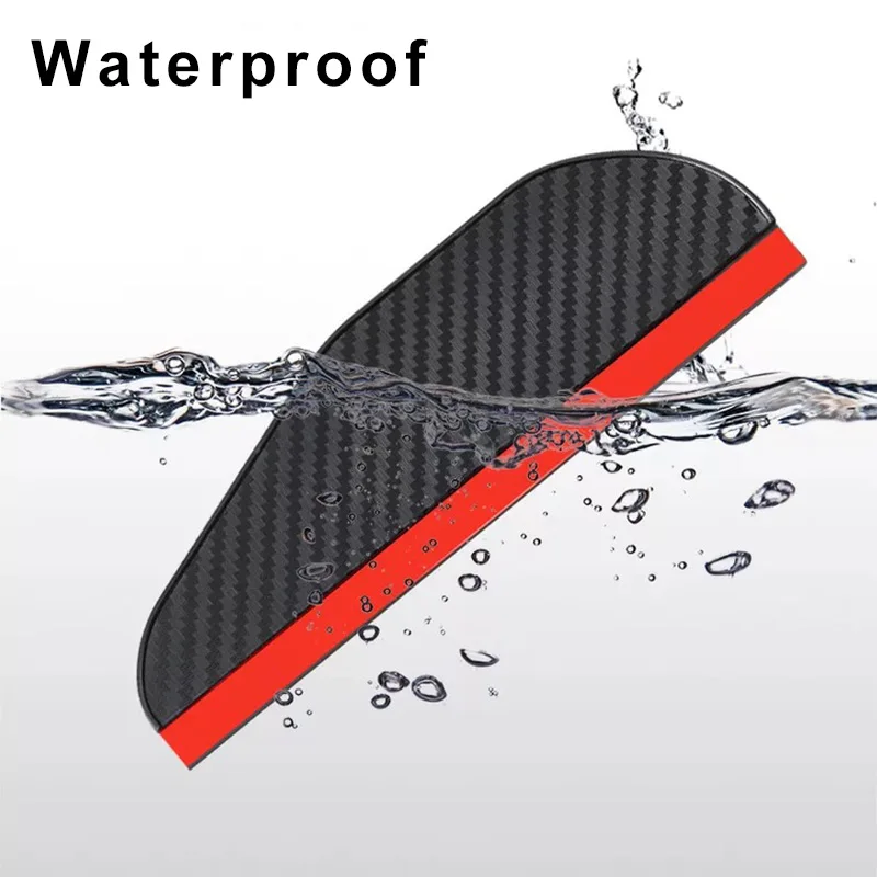 2pcs Car Rearview Mirror Rain Shield Rain Eyebrow Cover Universal Carbon Fiber Rear View Side Mirror Eyebrow Shield rearview mirror rain shield rearview mirror rain eyebrow rearview mirror rain guard