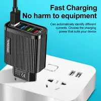 48W QC 3.0 4 USB Ports EU/US Plug Fast Charging Phone Quick Charger Adapter Portable Mobile Phone Charger For iPhone Samsung - Image 3