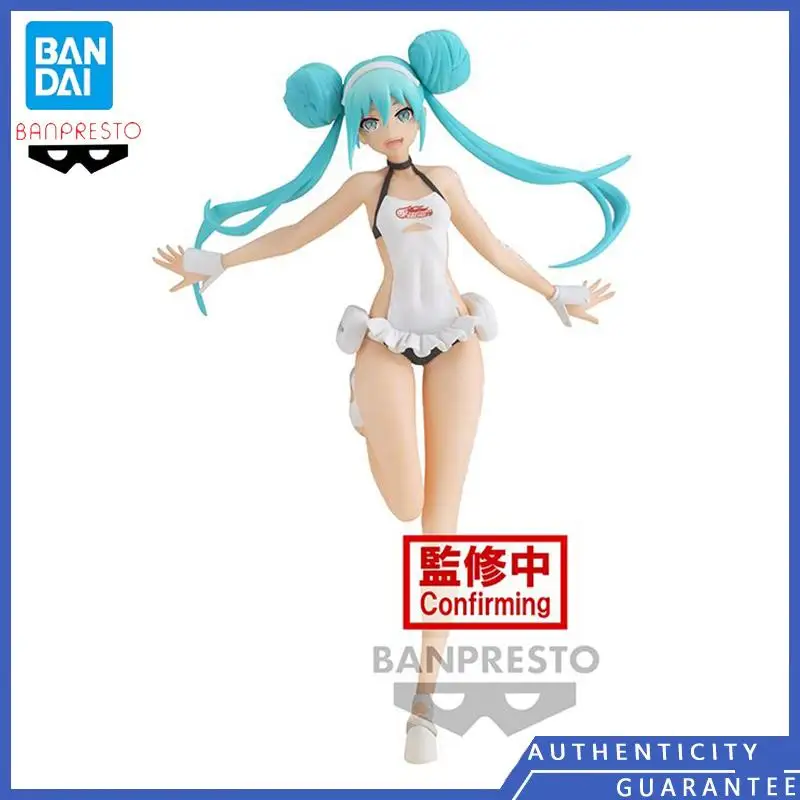 

[In Stock] Bandai Banpresto 16cm Vocaloid Hatsune Miku Racing 2022 Anime Cartoon Cute Finished Model Toys