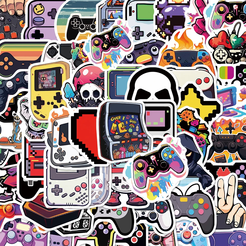 10/30/57pcs Cool Vintage Video Game Stickers Retro Console Graffiti Decals DIY Luggage Scrapbook Waterproof Cartoon Sticker - 3