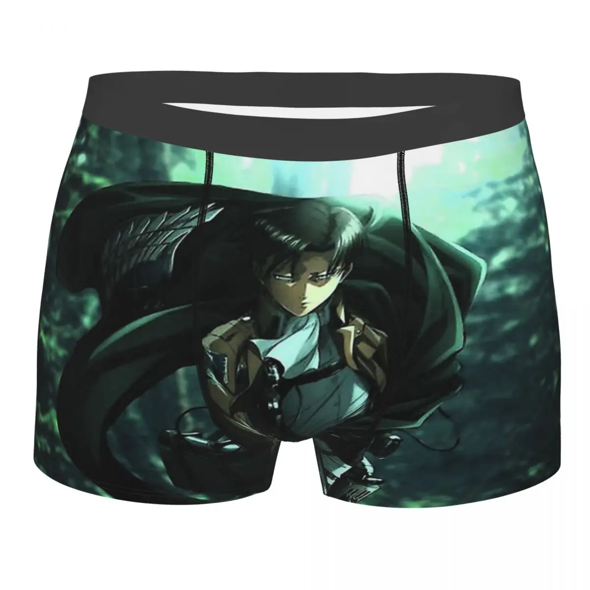 

Levi Ackerman Anime Comic Attack on Titan Underpants Cotton Panties Man Underwear Print Shorts Boxer Briefs