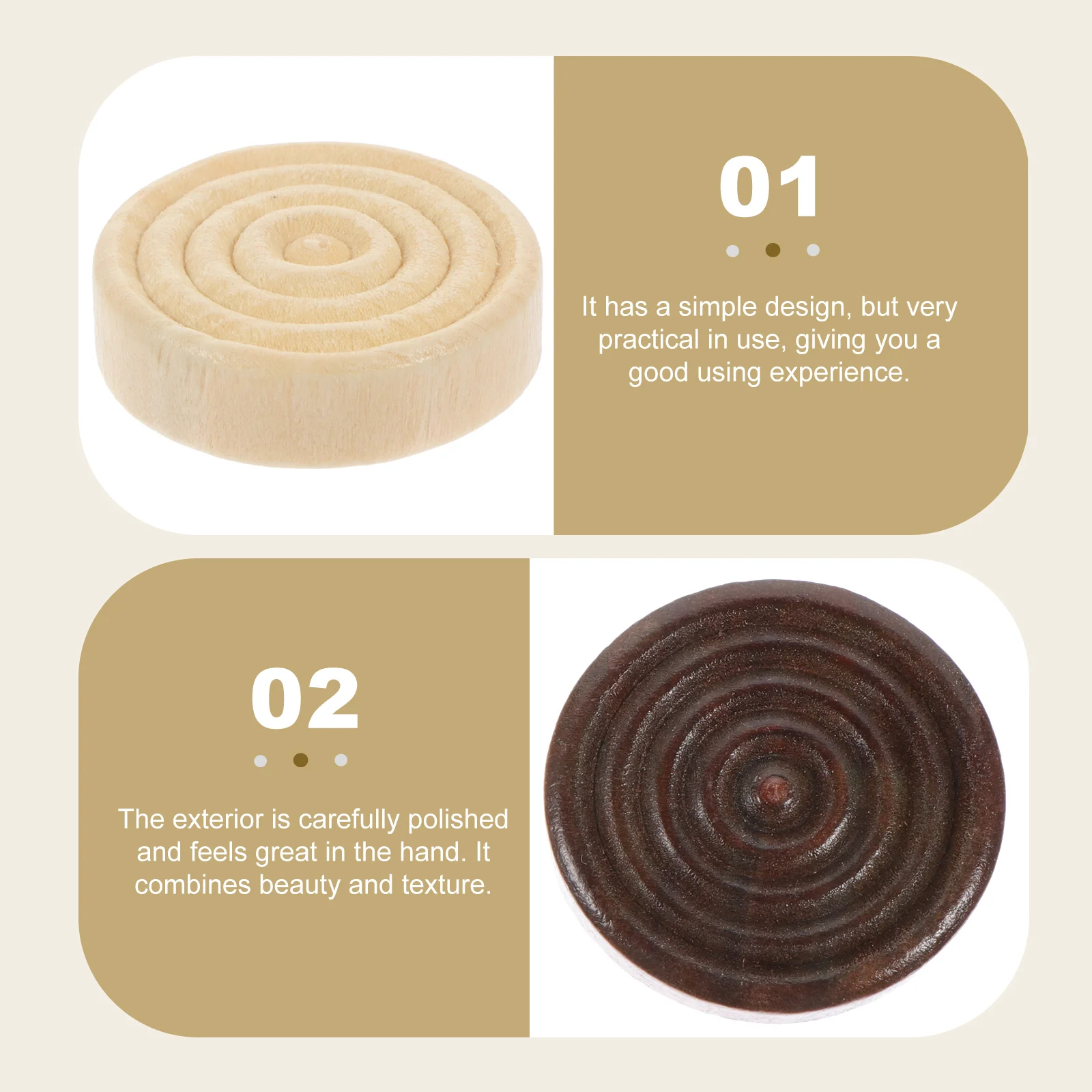 48 Pcs Checkers Checked Accessories Chips Wooden Replacement for Game Chess Travel