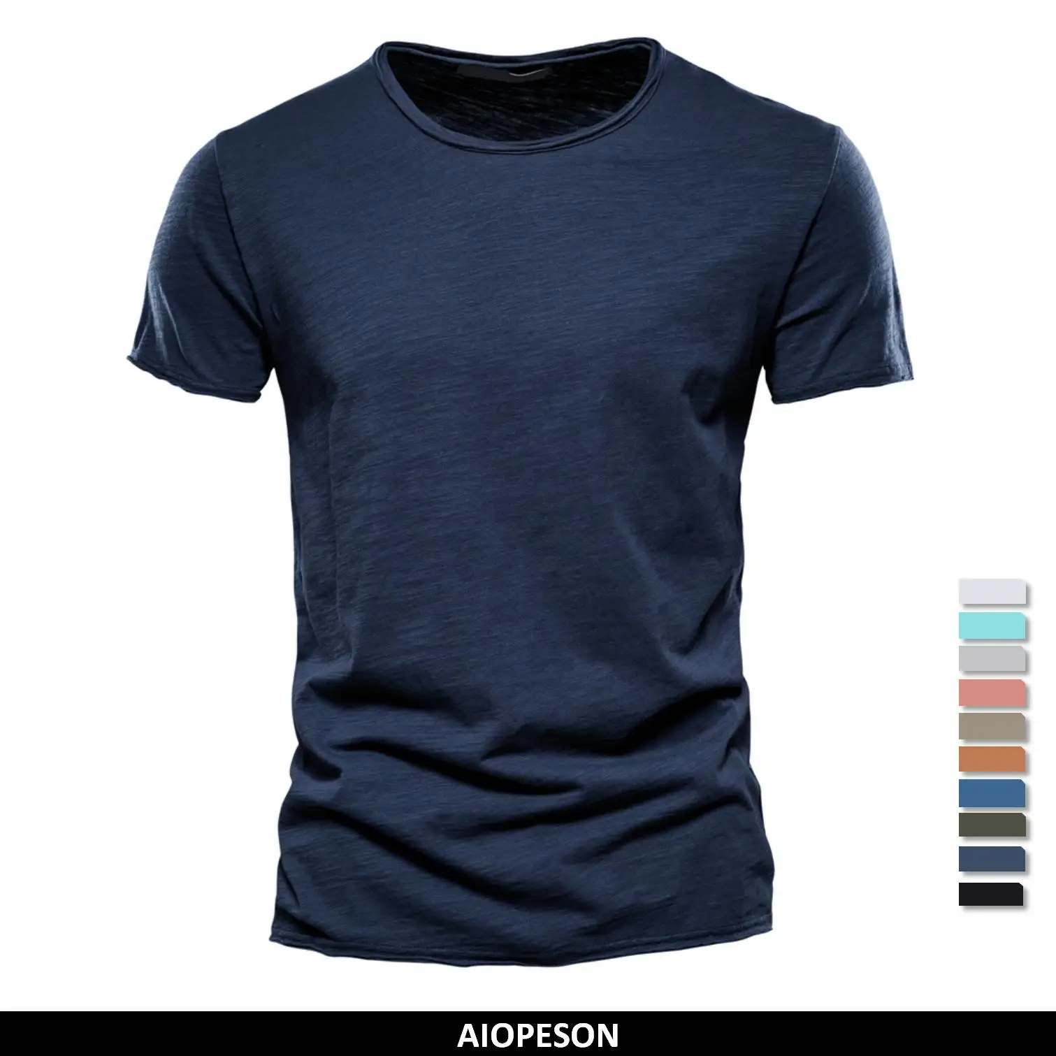 Sale Men Shirt|men’s Cotton Slim Fit T-shirt - Solid Summer Tee For