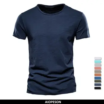 T-shirt da uomo in cotone 100% di qualità Design con taglio alla moda T-shirt da uomo slim fit Soild Top Tees T-shirt a maniche corte da uomo Brasil 1