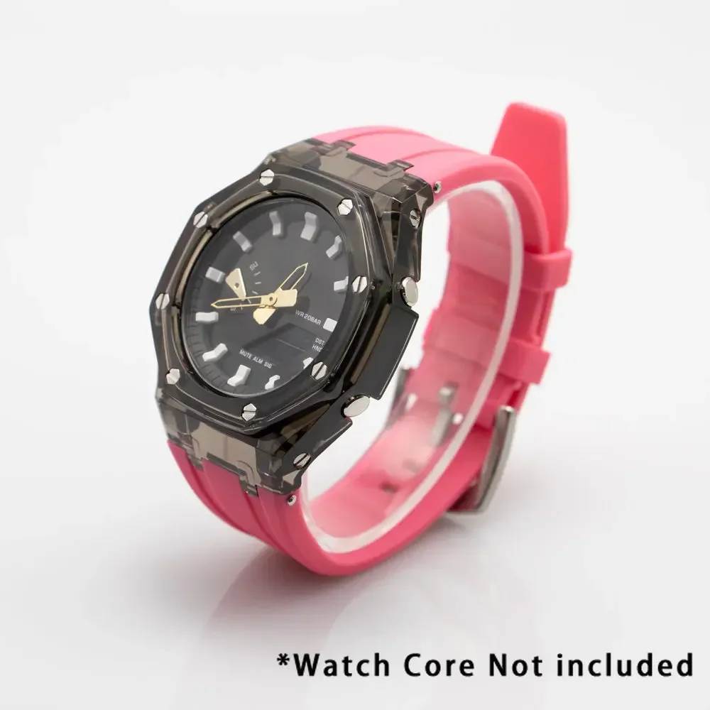 Transparent Rubber Strap Case Adapter and Replacement Band